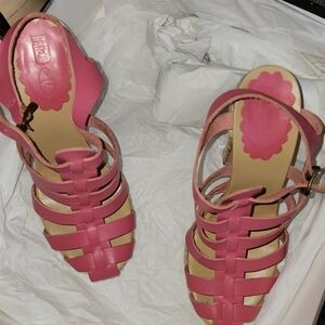 Pink Strappy Women’s Sandals - Valentino Red